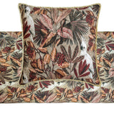 Cockatoo Reverie - Cotton Sage Green Decorative Bed Runner and Cushion Cover