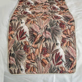 Cockatoo Reverie - Cotton Sage Green Decorative Bed Runner and Cushion Cover