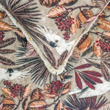 Cockatoo Reverie - Cotton Sage Green Decorative Bed Runner and Cushion Cover