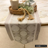 Boho Linen Dreams - Beige Linen Decorative Table Runner