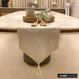 Eleganza - Ivory Jute Linen Decorative Table Runner