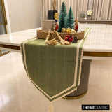 Harmony In Hemp - Green Jute Decorative Table Runner