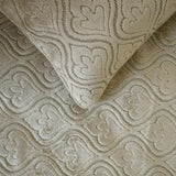 Plush Reverie - Velvet Pearl Beige Decorative Bed Runner and Cushion Cover