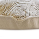 Plush Reverie - Velvet Pearl Beige Decorative Bed Runner and Cushion Cover