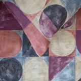 Artisymmetry - Cotton Pink & Gray Decorative Bed Runner and Cushion Cover