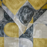 Chartreuse Symmetry - Cotton Chartreuse & Gray Decorative Bed Runner and Cushion Cover