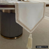 Pearl Radiance - Ivory Jute Decorative Table Runner
