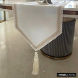 Pearl Radiance - Ivory Jute Decorative Table Runner