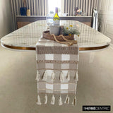 Buffalo Check Decor - Beige Cotton Decorative Table Runner