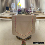 Jute Vibes - Beige Jute & Cotton Decorative Table Runners