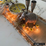 Marima - Beige Burlap Decorative Table Runner