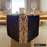 Maahru - Brown Silk Decorative Table Runners
