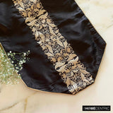 Maahru - Brown Silk Decorative Table Runners