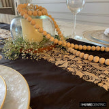 Maahru - Brown Silk Decorative Table Runners