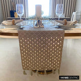 Crystal Gazer - Gold Silk Decorative Table Runners