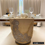Paisley Swirl - Gold Velvet Decorative Table Runners