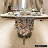 Merlin - Grey Satin Decorative Table Runner