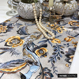 Merlin - Grey Satin Decorative Table Runner