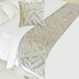 Frosted Grace Decorative Bed Runner and Cushion Cover