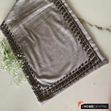 Crystals - Faux Suede Silver, Grey Decorative Table Runners