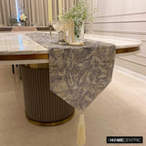 Silvery Stardust - Silver Jacquard Decorative Table Runner