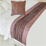 Mystic Mauve Decorative Bed Runner and Cushion Cover
