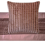 Mystic Mauve - Velvet Mauve Decorative Bed Runner and Cushion Cover