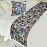 Cockatoo Ruffle Decorative Bed Runner and Cushion Cover