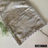 Timothy - Silver Jacquard Decorative Table Runner