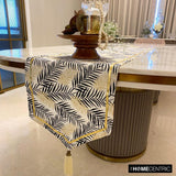 Panra - Black Cotton Decorative Table Runner