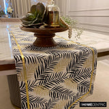 Panra - Black Cotton Decorative Table Runner