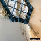 Adonia - Blue Satin Decorative Table Runner