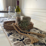 Atushi - Beige Linen Decorative Table Runner