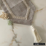 Pearl Coast - Beige Jute Decorative Table Runner