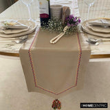 Jute Vibes - Beige Jute & Cotton Decorative Table Runners