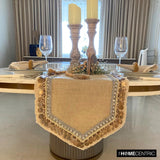 Marima - Beige Burlap Decorative Table Runner
