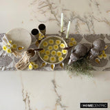 Paisley Sparkle - Silver Jacquard Decorative Table Runner