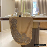 Paisley Swirl - Gold Velvet Decorative Table Runners