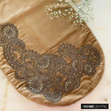 Paisley Swirl - Gold Velvet Decorative Table Runners