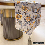 Merlin - Grey Satin Decorative Table Runner