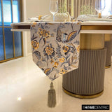 Merlin - Grey Satin Decorative Table Runner