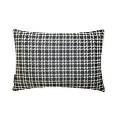 Black And White Cotton Lumbar Pillow Cover - Monochrome Hound