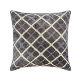 Velvet Crossroads - Velvet Gray Decorative Bed Runner and Cushion Cover