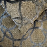 Velvet Interweave - Velvet Gray Decorative Bed Runner and Cushion Cover