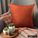 Brown Velvet Throw Cushion Cover - Velvet Choco Jules