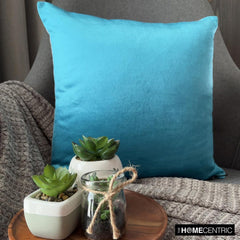 Teal Velvet Throw Cushion Cover - Velvet Teal Jules