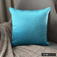 Teal Velvet Throw Cushion Cover - Velvet Teal Jules