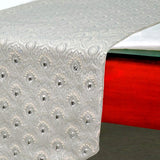 Silver Crest - Silver Jacquard Decorative Table Runner