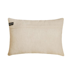 Abstract Drift - Ivory Velvet  Lumbar Cushion Cover