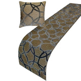 Velvet Interweave Decorative Bed Runner and Cushion Cover